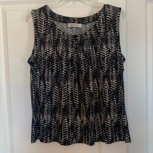 Kasper Black/Shimmer Tank Top